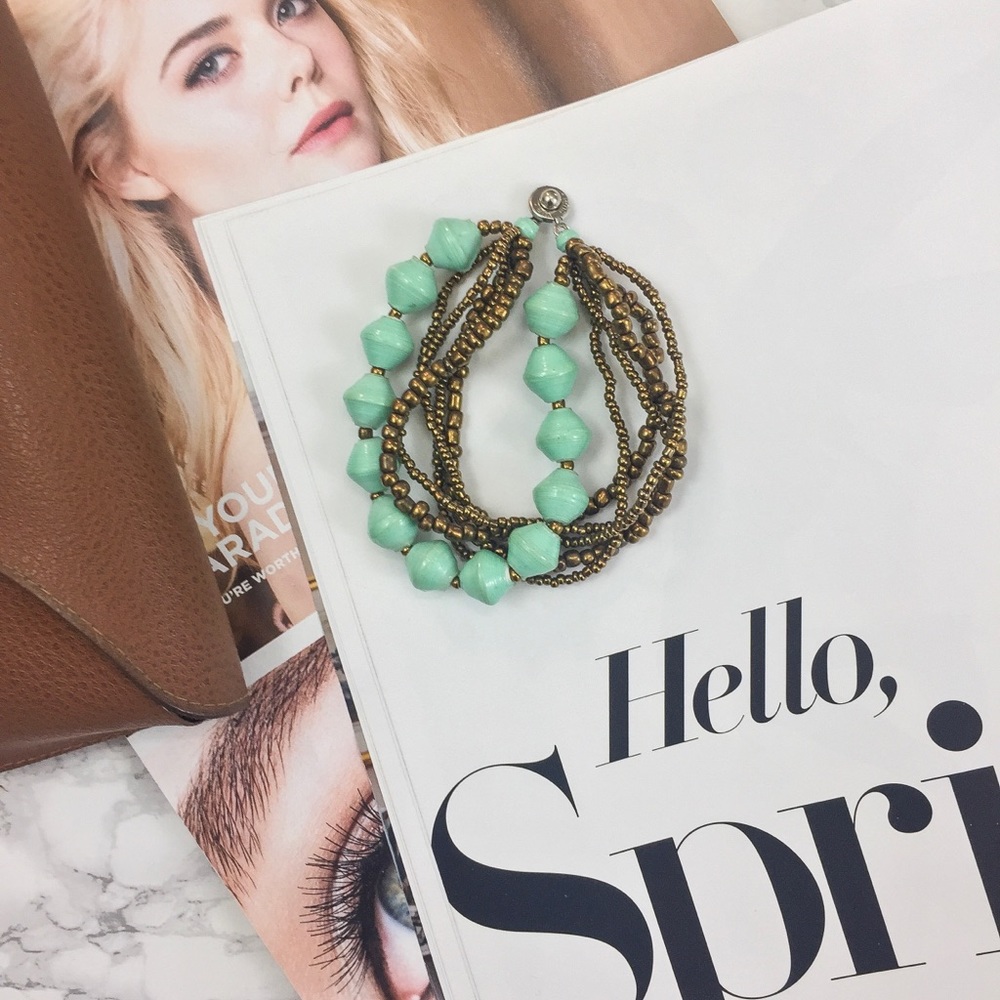 31 Bits Turquoise Inspirer Bracelet in Mint
